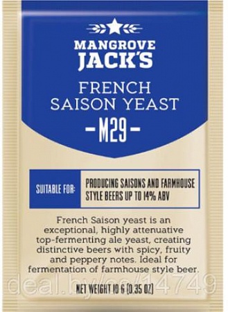 Дрожжи Mangrove Jack's French Saison M29 10 г