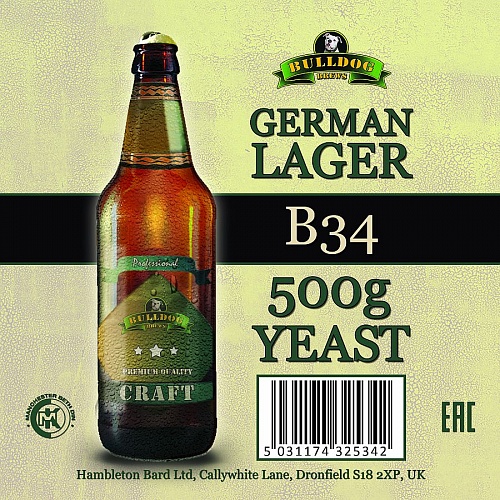 Дрожжи B34 German Lager Yeast 500 г