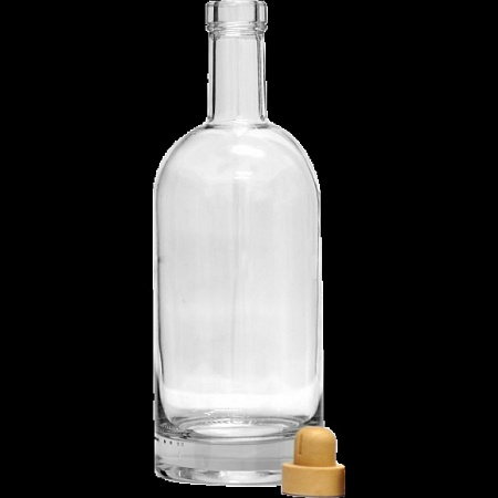 Бутылка стеклянная 'Стандарт с пробкой' 0,5 л.