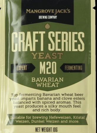 Дрожжи Баварское Пшеничное (Bavarian Wheat) M20 10 г / Mangrove Jacks (Новая Зеландия)